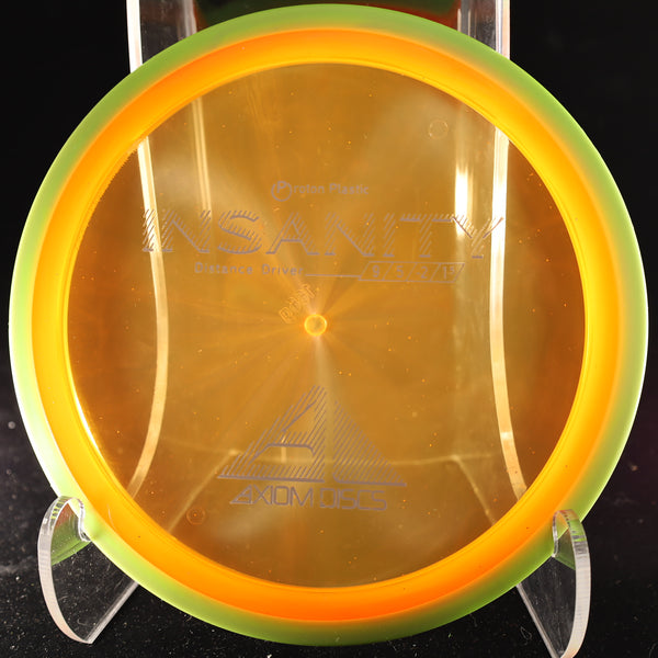 Axiom - Insanity - Proton - Distance Driver 165-169 ORANGE LIME 166 Axiom Axiom discs Disc Golf disc golf discs disc golf discs for sale discs Driver insanity MVP MVP Disc Sports neutron PROTON Stable Understable