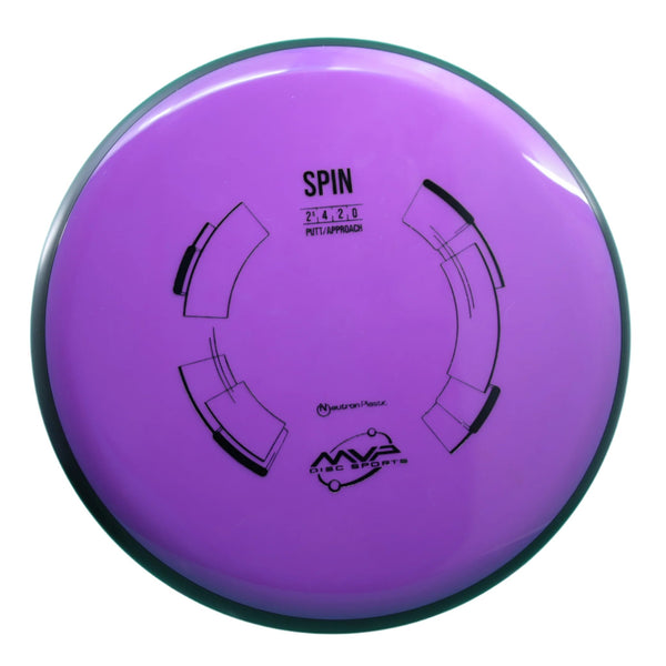 MVP - Spin - Neutron - Putt & Approach 7 PURPLE 168 Beginner Friendly Electron Gyro MVP MVP Disc Sports neutron Putt and Approach Putter Putting Spin