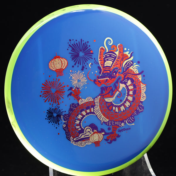 Axiom - Hex - Neutron - "CHUXI" A GolfDisco Original YELLOW 176 axiom chinese dragon Disc Golf disc golf discs disc golf discs for sale discs fireqorks GOLFDISCO ORIGINALS hex lanters mid Mid-Range midragne midrange midrange driver mvp Neutron new year stamp stable swirly understablem