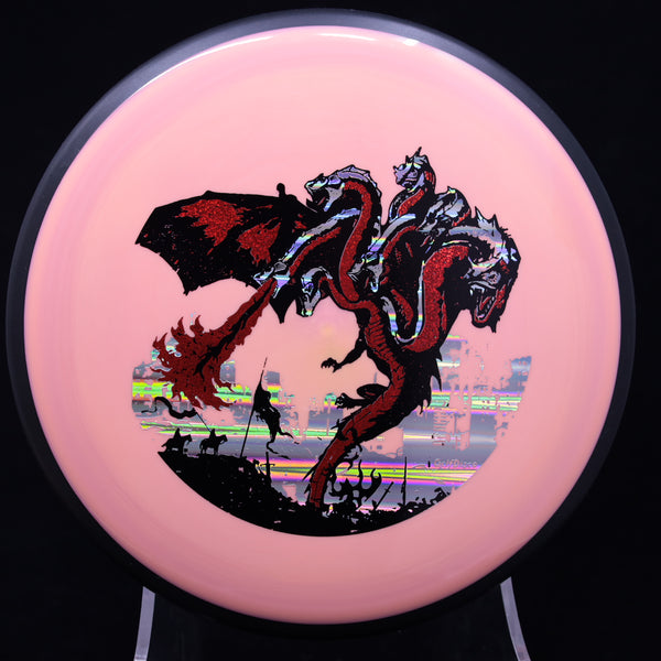 MVP - Detour - Neutron - GolfDisco Original "THE DRAGON" 26 PINK SALMON 166 7 headed dragon custom stamp detour dragon evil dragon GOLFDISCO ORIGINALS James Conrad special edition the dragon triple foil