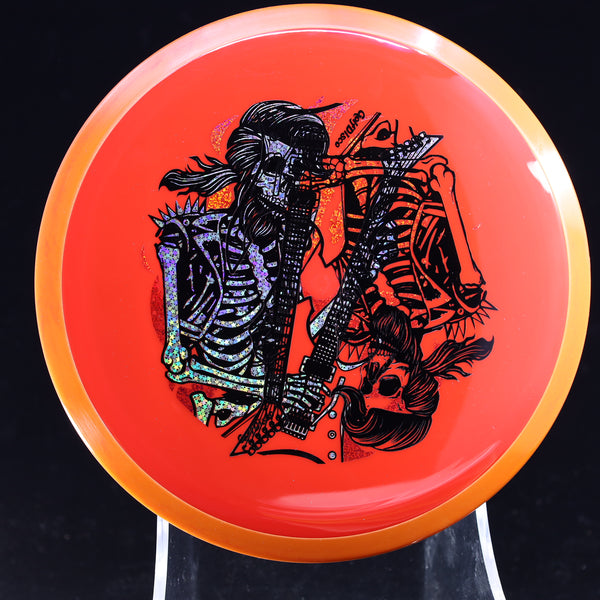 MISPRINTS - Axiom Neutron Insanity - GolfDisco Originals "Rock N' Roller" 6 RED 173 GOLFDISCO ORIGINALS misprint misprints skeleton skeleton stamp skeleton stampmusic stamp skeletons