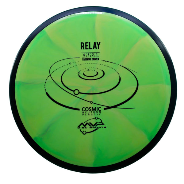 MVP - Relay - Cosmic Neutron - Fairway Driver 155-159 9 YELLOW-GREEN 155 Beginner Friendly cosmic Fairway Fairway Driver Gyro MVP MVP Disc Sports neutron relay understable