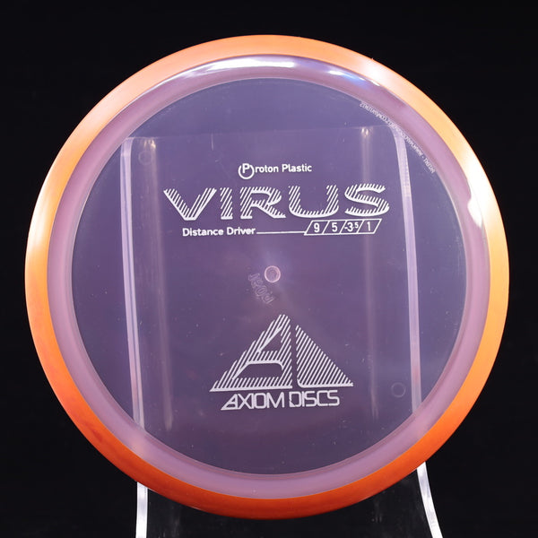 Axiom - Virus - Proton - Distance Driver 160-164 18 PLUM ORANGE RED 160 AXIOM Disc Golf disc golf discs disc golf discs for sale discs distance Distance Driver MVP proton understable VIRUS