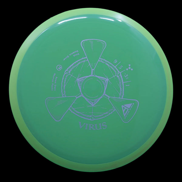 Axiom - Virus - Neutron - Distance Driver 165-169 3 GREEN 166 AXIOM Disc Golf disc golf discs disc golf discs for sale discs distance Distance Driver MVP NEUTRON understable VIRUS