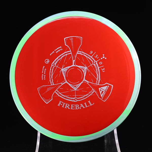 Axiom - Fireball - Neutron - Distance Driver 155-159 13 RED GREEN 157 axiom disc golf discs disc golf discs for sale discs fireball flick mvp neutron overstable Utility z