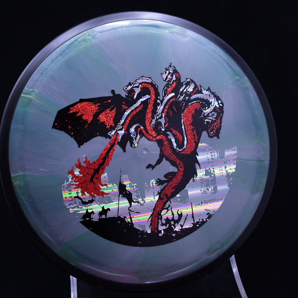 MVP - Plasma Servo - "THE DRAGON" A GolfDisco original custom stamp design 2 GRAY 169 GOLFDISCO ORIGINALS MVP MVP Disc Sports servo