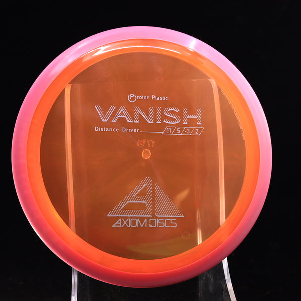 Axiom - Vanish - Proton - Distance Driver 170-175 7 ORANGE PINK 171 axiom Disc Golf disc golf discs disc golf discs for sale discs Distance Driver Driver high speed driver mvp mvp disc sports proton vanish