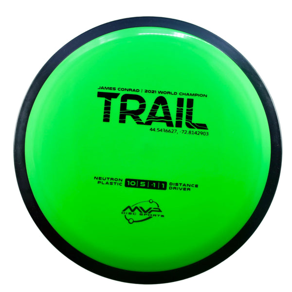 MVP - Trail - Neutron - James Conrad Line Distance Driver 165-169 53 LIME GREEN 167 James Conrad Line MVP MVP Disc Sports MVP Neutron MVP Trail release date neutron