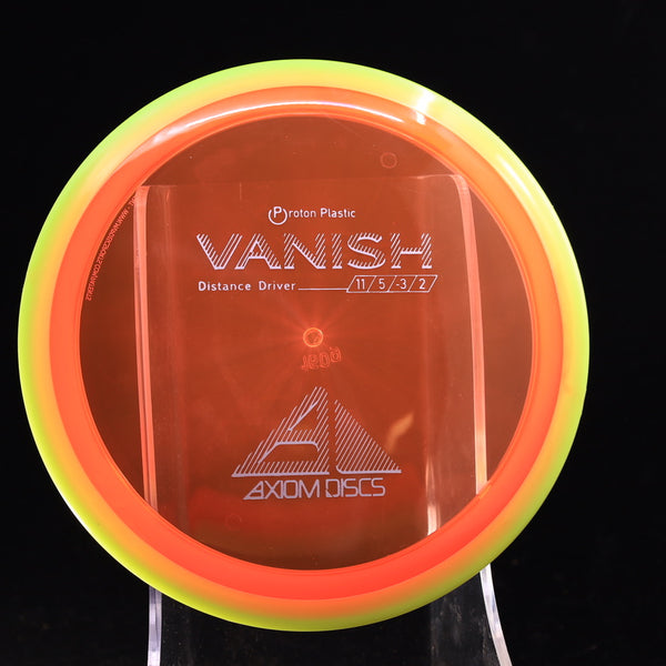 Axiom - Vanish - Proton - Distance Driver 160-164 22 ORANGE YELLOW 160 axiom Disc Golf disc golf discs disc golf discs for sale discs Distance Driver Driver high speed driver mvp mvp disc sports proton vanish