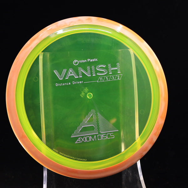 Axiom - Vanish - Proton - Distance Driver 160-164 18 GREEN ORANGE 161 axiom Disc Golf disc golf discs disc golf discs for sale discs Distance Driver Driver high speed driver mvp mvp disc sports proton vanish