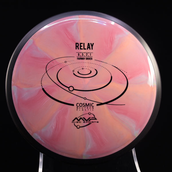 MVP - Relay - Cosmic Neutron - Fairway Driver 160-164 29 RED-PINK 162 Beginner Friendly cosmic Fairway Fairway Driver Gyro MVP MVP Disc Sports neutron relay understable