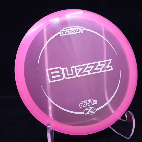 Discraft - Buzzz - Z LITE - Midrange PINK WHITE 159 abuzz Beginner Friendly buz buzz buzzz Disc Golf disc golf discs disc golf discs for sale Discraft discs mid mid-range midrange z zbuzzz