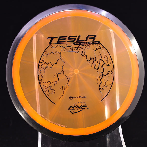 MVP - Tesla - Proton - Distance Driver 165-169 29 ORANGE 168 control driver distance Distance Driver Driver MVP MVP Disc Sports mvpdiscsport neutron tesla