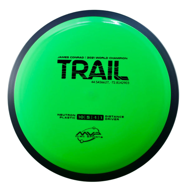 MVP - Trail - Neutron - James Conrad Line Distance Driver 165-169 57 GREEN LIME 166 James Conrad Line MVP MVP Disc Sports MVP Neutron MVP Trail release date neutron