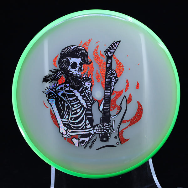 Axiom - ENVY - Eclipse - GolfDisco Originals "ROCK N' ROLLER" 15 LIME GREEN 173 GOLFDISCO ORIGINALS skeleton skeleton stamp skeleton stampmusic stamp skeletons