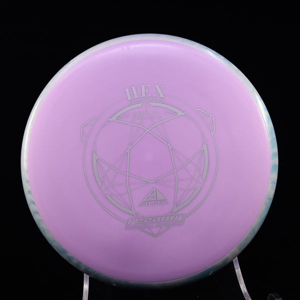 Axiom - Hex - Fission - Midrange 160-165 22 PURPLE BLUE GREY 161 axiom Disc Golf disc golf discs disc golf discs for sale discs hex march newsletter mid Mid-Range midrange midrange driver mvp Neutron stable straigh swirly understablem