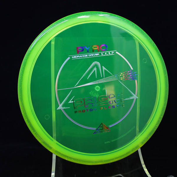 Axiom - Pyro - Proton Plastic - Midrange Driver 176-179 YELLOW GREEN 176 axiom Disc Golf disc golf discs disc golf discs for sale discs mid mid-range midrange midrange driver mvp piro proton pyro