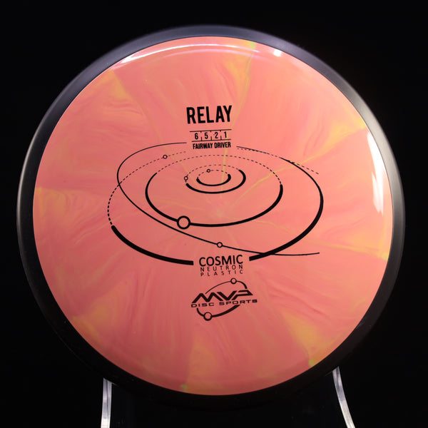 MVP - Relay - Cosmic Neutron - Fairway Driver 165-169 25 RED SALMON 167 Beginner Friendly cosmic Fairway Fairway Driver Gyro MVP MVP Disc Sports neutron relay understable