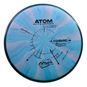 MVP - Atom - Cosmic Electron (Soft) - Putt & Approach 165-169 6 SWIRL SLATE 168 atom cosmic Disc Golf Electron gyro MVP MVP Disc Sports putt Putt and Approach Putter Putting