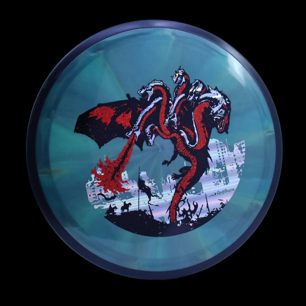 MVP - Plasma Servo - "THE DRAGON" A GolfDisco original custom stamp design 23 GREEN 172 GOLFDISCO ORIGINALS MVP MVP Disc Sports servo