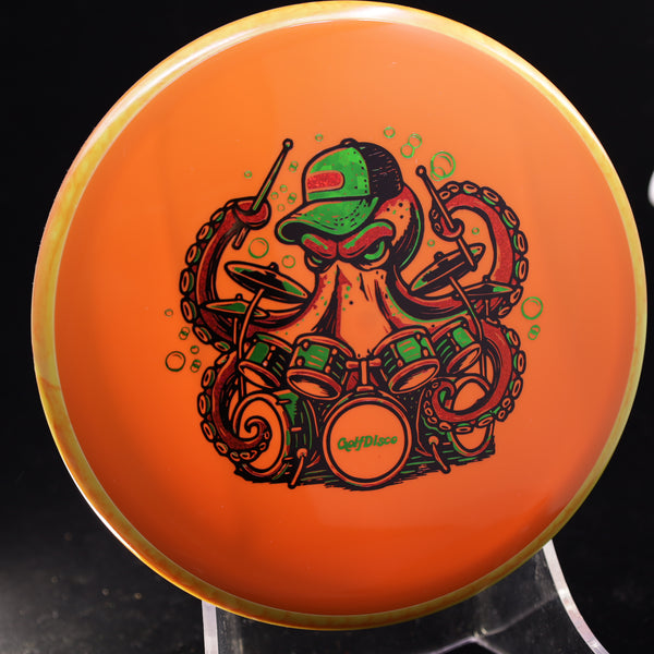 Axiom - Hex - Neutron - GolfDisco Originals "Otto" 13 ORANGE 177 axiom christmas disc disc golf discs disc golf discs for sale discs GOLFDISCO ORIGINALS hex mid Mid-Range midrange midrange driver mvp Neutron ocean life octopus otto preorder sea creature stable swirly understablem Unisex