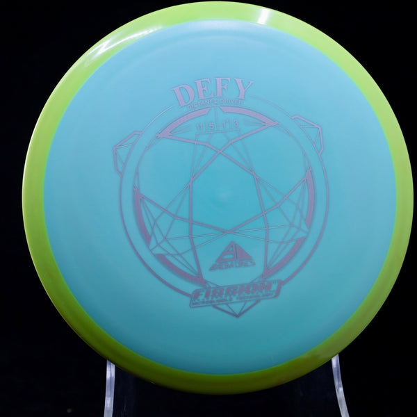 Axiom - Defy - Fission - Distance Driver 155-159 1 TEAL YELLOW 159 Axiom Axiom discs axiom fission defy defy Fission fission defy