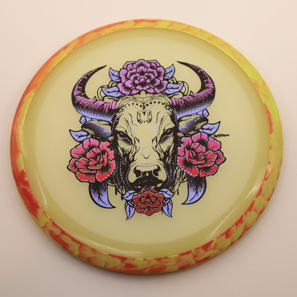 AXIOM - INSANITY - ECLIPSE - GOLFDISCO ORIGINALS "BULLS EYE" 8 YELLOW GOLD 172 Axiom Axiom discs eclipse insanity glow discs insanity MVP mvp newsletter mvp releases