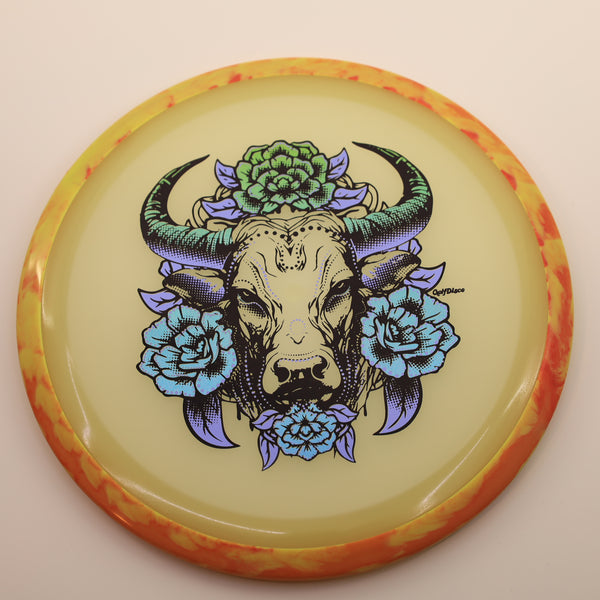 AXIOM - INSANITY - ECLIPSE - GOLFDISCO ORIGINALS "BULLS EYE" 13 GOLDENROD 173 Axiom Axiom discs eclipse insanity glow discs insanity MVP mvp newsletter mvp releases