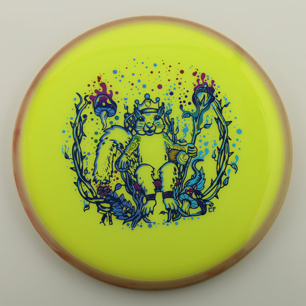 Axiom - Crave - Neutron - "Squirrel King" 1 GREEN YELLOW 173 Axiom Axiom discs axiom neutron cory fausch crave custom stamp squirrel squirrel king