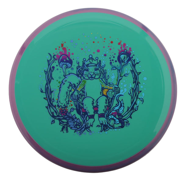 Axiom - Crave - Neutron - "Squirrel King" 4 TURQUOISE 173 Axiom Axiom discs axiom neutron cory fausch crave custom stamp squirrel squirrel king