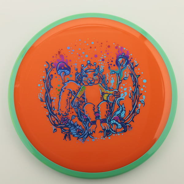 Axiom - Crave - Neutron - "Squirrel King" 5 ORANGE 172 Axiom Axiom discs axiom neutron cory fausch crave custom stamp squirrel squirrel king