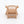 1:24 Dollhouse Miniature Wicker-Style Arm Chair, Patio Chair – Teak - back view