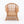 1:24 Dollhouse Miniature Wicker-Style Arm Chair, Patio Chair – Teak - front view