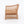 1:24 Dollhouse Miniature Wicker-Style Pair of Arm Chairs, 2 Piece – Teak - arm chair, side view