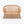 1:24 Dollhouse Miniature Wicker-Style Loveseat, Patio Sofa – Teak - front view