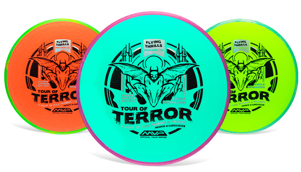 PREORDER - Axiom Discs - FISSION PYRO - Eagle McMahon - Tour of Terror - 2024 Team Series Halloween Edition fission pyro flying thrills halloween 2024 headwind midrange Midrange Discs midrange driver preorder team series halloween edition tour of terror