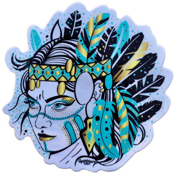 STICKER - HURIT - 3"  from our Hurit stamp Design / GolfDisco exclusive / Originals Collection