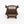 1:24 Dollhouse Miniature Wicker-Style Arm Chair, Patio Chair – Dark Walnut - back view (digital recolor, color preview)