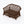 1:24 Dollhouse Miniature Wicker-Style Loveseat, Patio Sofa – Dark Walnut - 3/4 view (digital recolor, color preview)