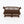 1:24 Dollhouse Miniature Wicker-Style Loveseat, Patio Sofa – Dark Walnut - back view (digital recolor, color preview)