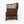 1:24 Dollhouse Miniature Wicker-Style Loveseat, Patio Sofa – Dark Walnut - side view (digital recolor, color preview)