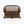 1:24 Dollhouse Miniature Wicker-Style 5 Piece Patio Furniture Set – Dark Walnut - loveseat from the 5-piece set (digital recolor, color preview)