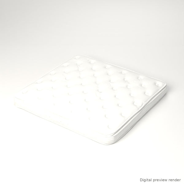 1:24 Dollhouse Miniature King Mattress, Soft TPU – White – digital preview render