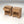 1:24 Dollhouse Miniature Nightstands, Set of 2 – Honey Teak – digital preview render