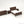 1:24 Dollhouse Miniature Queen Sleigh Bedroom Set, 5 Pieces – Dark Walnut – digital preview render