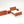 1:24 Dollhouse Miniature Queen Sleigh Bedroom Set, 5 Pieces – Terra Cotta – digital preview render