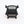 1:24 Dollhouse Miniature Wicker-Style Arm Chair, Patio Chair – Ebony - back view (digital recolor, color preview)