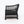 1:24 Dollhouse Miniature Wicker-Style Arm Chair, Patio Chair – Ebony - side view (digital recolor, color preview)