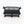 1:24 Dollhouse Miniature Wicker-Style Loveseat, Patio Sofa – Ebony - back view (digital recolor, color preview)