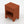 1:24 dollhouse nightstand in Terra Cotta, digital color preview of our real photo